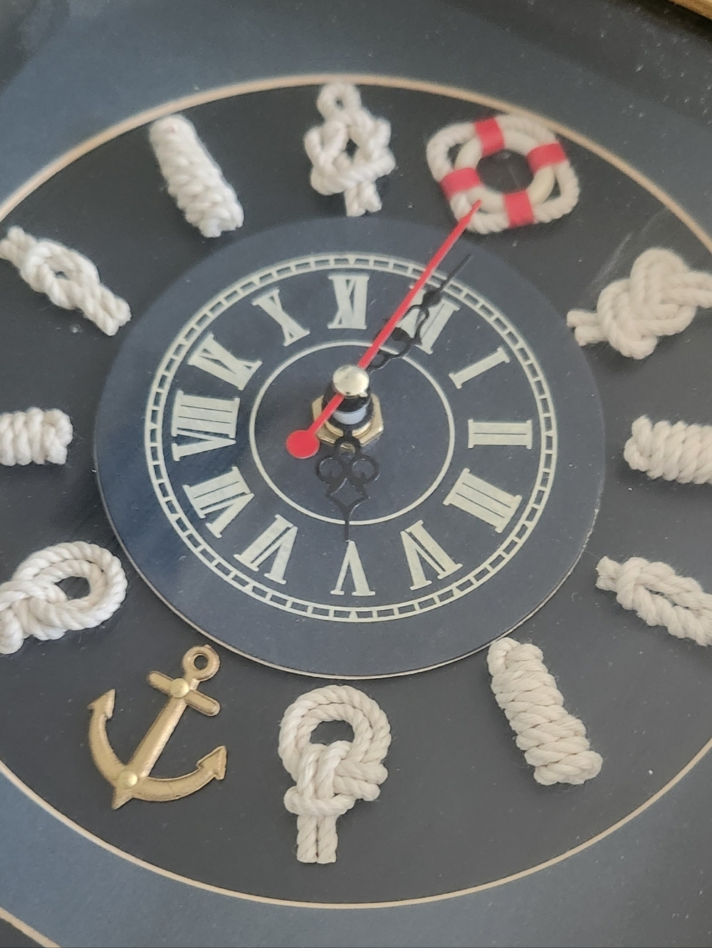 Knotboard Clock Nautical Rope Knot Wall Art Vintage Style Sailing Navy Sailor - Picture 8 of 13